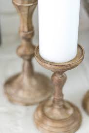 The major step in making these wooden candles is to take the lengths of wood logs or square wood posts, and then to drill holes in their top using spade bit or forstner bit. A 5 Minute Diy Candle Holder Makeover That Will Actually Save You Money The Weathered Fox