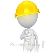 Id 2811 Figure With Hard Hat Pointing Presentation Clipart Clip Art Animated Clipart Hard Hat