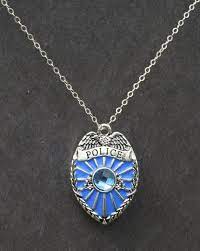 Sterling Silver Plated Policeman S Badge With Encrusted Crystals On Etsy 40 00 Police Wife Necklace Sterling Silver Sterling