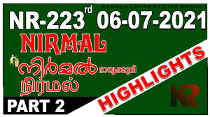 Then you are in the correct place. 07 05 2021 06 07 2021 Nirmal Nr 223 Today Lottery Result Kerala Lottery Result Today Part 2 Youtube