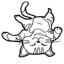 Cat coloring pages can help to fill up leisure time and become coloring activities that are quite enjoyable. Cartoon Cat Coloring Page Stock Vector Illustration Of Outline 61538960