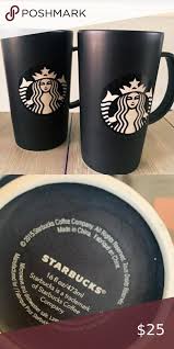 Pair Of Starbucks Mugs 16oz Pair Of 2015 Starbucks Mugs 16oz Good Pre Owned Condition Ceramic Blacks Matte Starb In 2020 Starbucks Mugs Mugs Starbucks