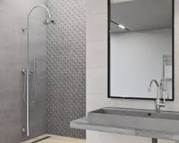 ( 3.3 ) out of 5 stars 6 ratings , based on 6 reviews Modern Light Grey Bathroom With An Open Shower Ceramika Paradyz