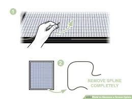 How To Measure A Screen Spline 11 Steps With Pictures