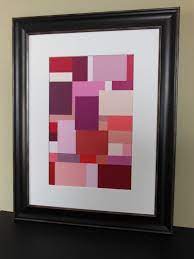 8 Super Cool Things You Can Make With Paint Chip Cards Paint Swatch Art Paint Chip Art Paint Sample Art