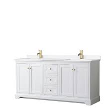 Distinctive styling and elegant lines come together to form a complete range of modern classics in the sheffield bathroom vanity collection. Avery 72 Double Bathroom Vanity By Wyndham Collection White Beautiful Bathroom Furniture For Every Home Wyndham Collection
