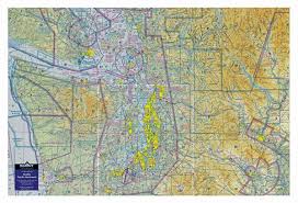 aeronautical raised relief map of seattle washington and