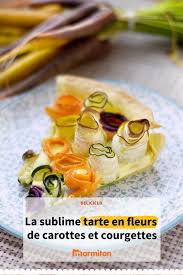 Tarte Aux Fleurs De Carottes Et Courgettes Recette Recette Recettes De Cuisine Tarte