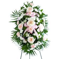 White lilies of peace basket. Cheap Funeral Flowers Flowers For Funeral Cheap