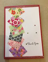 Decorate the front of the card with a drawing, words cut. Origami Paper Card Asian Cards Origami Cards Hand Made Greeting Cards