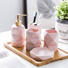 You'll find everything you need from bath mats, towels, exquisite soap dispensers and. Ceramic Geometric Bath Accessory Set Apollobox