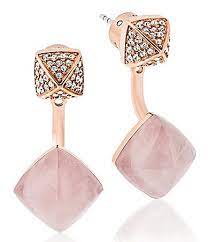 Michael Kors Pyramid Front Back Earrings Dillards Michael Kors Earrings Semi Precious Earrings Online Earrings