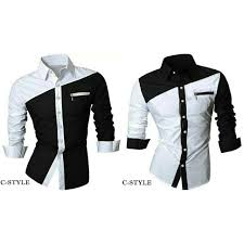 Scopri ricette, idee per la casa, consigli di stile e altre idee da provare. Kemeja Pria Kombinasi Modern Warna Hitam Putih Baju Pakaian Cowok Korea Fashion Baru Lelaki 2019 Shopee Indonesia