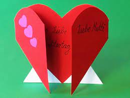 Ein herz basteln zum valentinstag! Muttertag Herz Basteln Gestalten