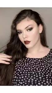 Glam cut crease + red lips 👄