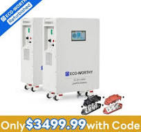 ECO-WORTHY 2Pack 48V 314AH (32.15kWh) LiFePO4 Battery Vertical Standing  Backup | eBay