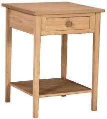 Hardwood Bedside Table Night Stand 21 Unfinished Furniture Hardwood Bedside Table Hampton Bedside Table