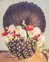 Indian wedding flowers for hair. 40 Indian Bridal Hairstyles Perfect For Your Wedding