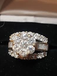 Symbolic of passion and cheerfulness, a diamond floral pattern makes a romantic choice for the perfect engagement ring. Zales 4 Ct T W Composite Diamond Cluster Engagement Ring In 14k White Gold I Do Now I Don T