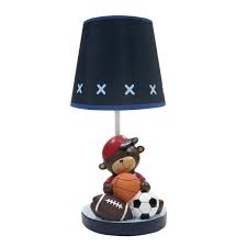 Includes a chevron shade and energy efficient light bulb. Lambs Ivy Future All Star Blue Monkey Sports Lamp With Shade Bulb Walmart Com Walmart Com
