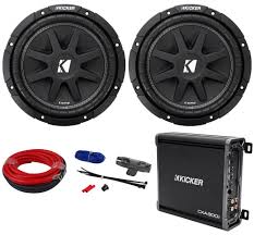 I have a kicker amp zx how can i wire the subs to run at 2ohm. 2 Kicker 43c104 Comp 10 600w Svc 4 Ohm Car Audio Subwoofers Amplifier Amp Kit Audio Savings
