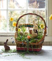 Create Natural Easter Basket With Color See More Ideas At Terrain Diy Easter Decorations Easter Party Decor Easter Diy