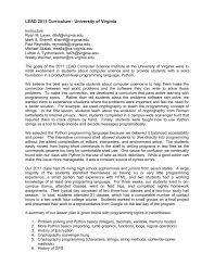 Full Lead Curriculum University Of Virginia