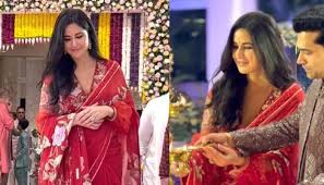 Katrina Kaif Wore A 'Gara' Embroidered Tarun Tahiliani Saree With Sheer  Blouse Worth Rs. 1.99 Lakhs