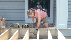 Clear a flat area of lawn (or use a garage floor or driveway) for building the deck frame. Video How To Build A Deck Frame The Chronicles Of Home