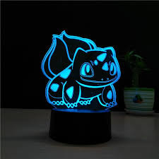 7 Color Pokemon Lamp 3d Visual Led Night Lights For Kids Touch Usb Table Lampara Lampe Baby Sleeping Night Romantic Birthday Gifts Led Night Light Night Light