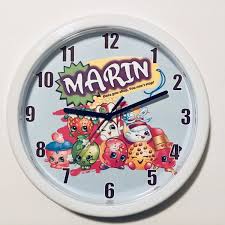 A Personal Favorite From My Etsy Shop Https Www Etsy Com Listing 560152924 Personalized Shopkins Wall Clock Shopkins Clock Diy Christmas Gifts