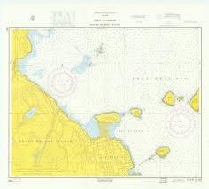 bar harbor 1963 old map nautical chart ac harbors 4 205