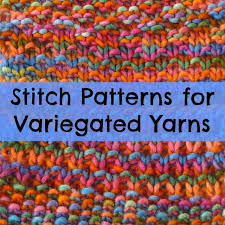 Multi Colored Yarns Simpler Is Better Two Sides Two Points Knitting Stitches Variegated Yarn Linen Stitch