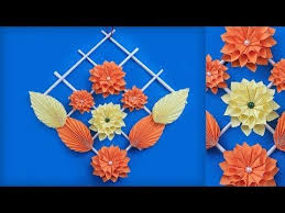 By supporting mamilapaperflowers, you're supporting a small business, and, in turn, etsy! Easy Diy Paper Wall Decor Making At Home Handmade Things Youtube Paper Flowers Craft Paper Wall Decor Paper Crafts Diy Kids