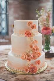 Artsy Vintage Wedding At The Old Bag Factory Simple Wedding Cake Rose Cake Colorful Wedding Cakes