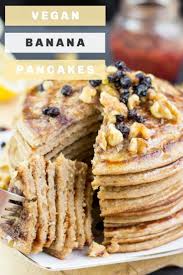 Authentic Vegan Banana Pancakes 20 Minutes Recipe In 2020 Vegan Banana Pancakes Vegan Banana Banana Pancakes