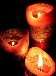 Pin By Etcaetera Etc On The Fire You Kindle Orange Candle Candle Glow Winter Candle