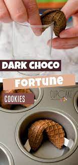 Homemade Dark Chocolate Fortune Cookies Homemade Dark Chocolate Cookie Recipes Fortune Cookies Recipe