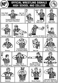 Wrestling Referee Signals Wish I Has This A Few Years Ago