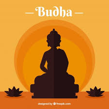 download silhouette of budha with flat design for free in 2020 design graphic resources vector free