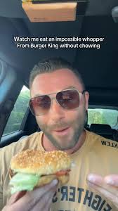 Guy Eats Burger without Chewing