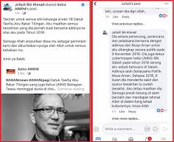 The late datuk tawfiq abu bakar titingan was a responsible and proactive cabinet minister with high dedication, said chief minister tan sri musa aman. Setiausaha Politik Dap Kota Kinabalu Hina Arwah Di Kecam Netizen