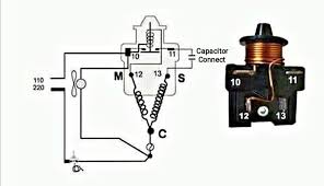 danfoss relay oil and capacitor type connection with diagram