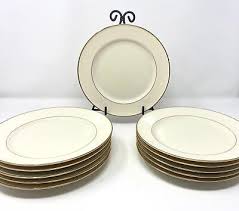 Mikasa Fine Ivory Stanton Gold Salad Dessert Plates Set of 11