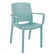 Plastic playground chairs are stackable has many advantages over other shapes of furniture. Patio Chair Milton Blue Stackable Seat Height 450 Mm Intergastro