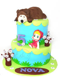 Masha En Haar Vriend De Beer Taart Cupcakes