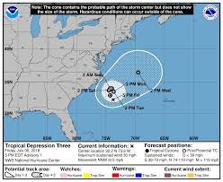 Find local weather forecasts for charleston, united states throughout the world. Nws Charleston Sc On Twitter Tropical Depression 3 Has Formed Well Off The Nc Coast This System Is Forecast To Strengthen But Will Remain Offshore Details Https T Co Tpthgqcndd Ncwx Scwx Https T Co Sig6wgz93z