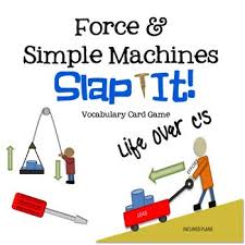 Force And Simple Machines Vocabulary Review Snap It Card Game Simple Machines Science Education Vocabulary