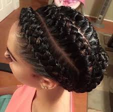 The top portion of the hair is done in a big faux hawk braids with weave. 1001 Ideas For Beautiful Ghana Braids For Summer 2019