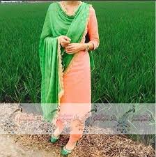 Punjabi Suits Latest Punjabi Suits Salwar Suits Plain Suit With Contrast Dupatta Plain Suit With Printed Dupatt Latest Punjabi Suits Heavy Dupatta Patiala Suit